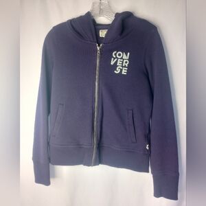 *Converse Purple Zip Up Hoodie Size M